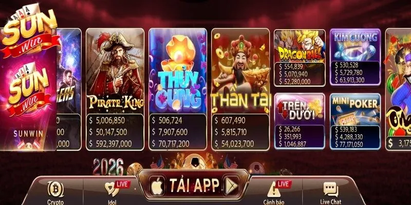 Các tựa game Slots tại đây luôn thu hút nhờ quỹ thưởng Jackpot khổng lồ 
